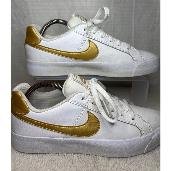 nike court royale white gold